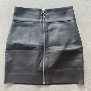 Faux leather Fashionnova shirt